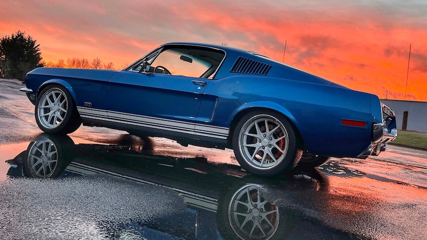 005 1968 Ford Mustang Fastback TMI Restomod pro touring Shelby Blue Cobra