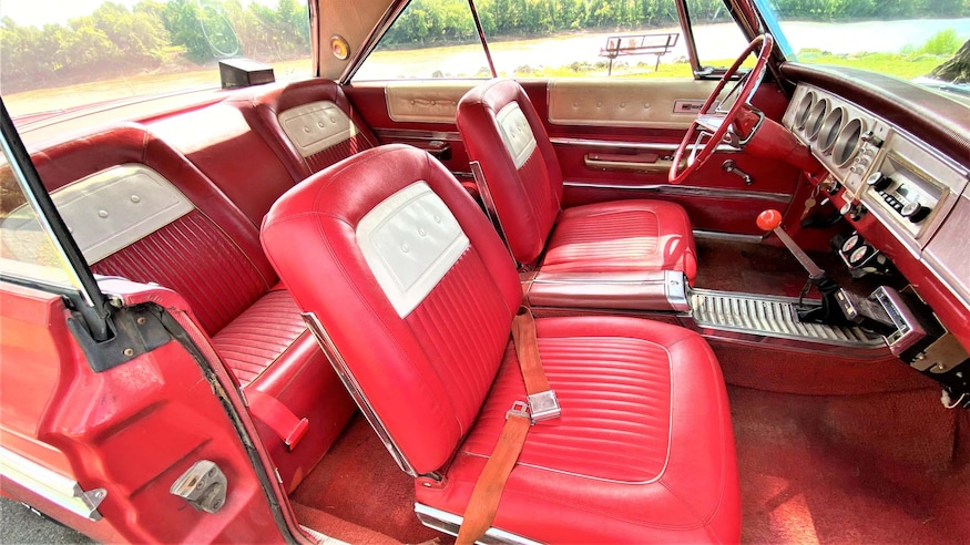 009 1964 plymouth sport fury interior