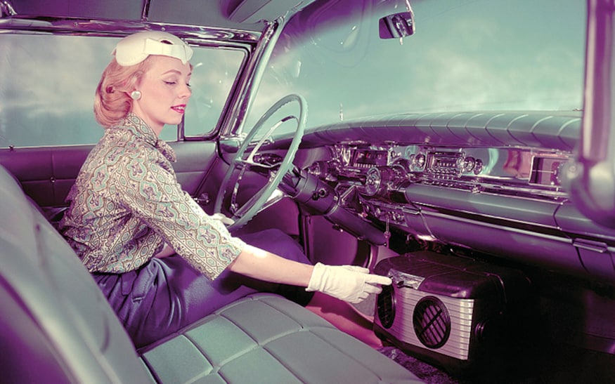1007 02 automotive air conditioning vintage car interior