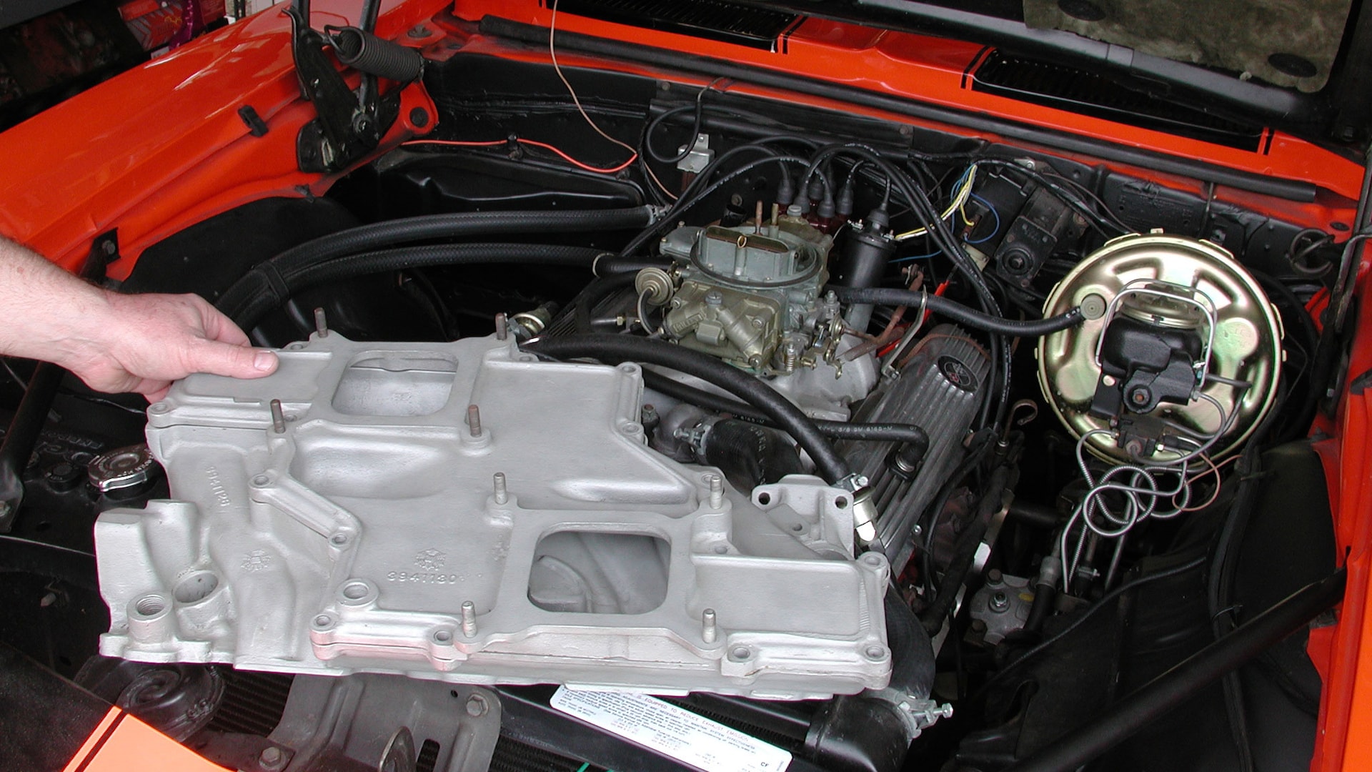 105 1969 Camaro GM dual quad cross ram intake manifold