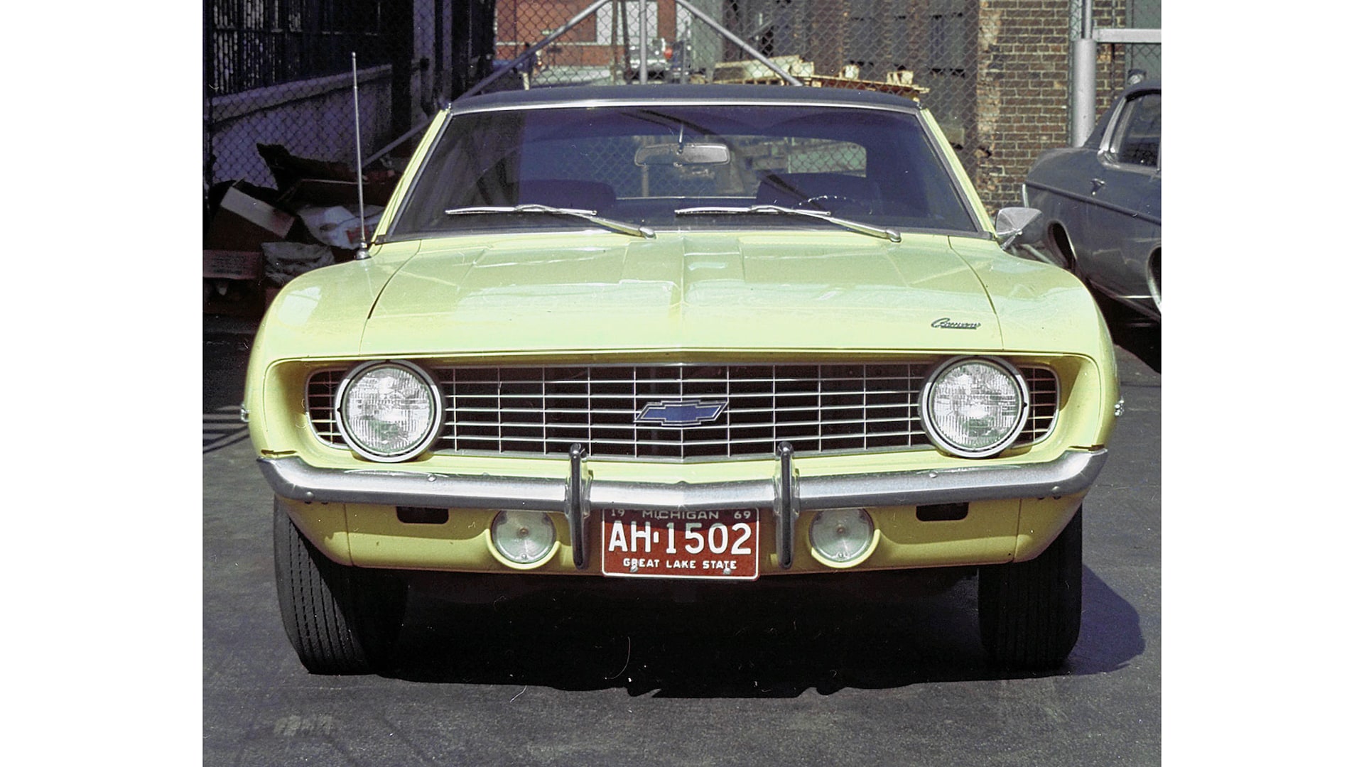160 1969 Camaro with V31 front bumper guard