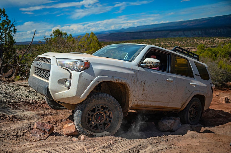overlanding in the TRD pro lineup 4Runner Crawl Control
