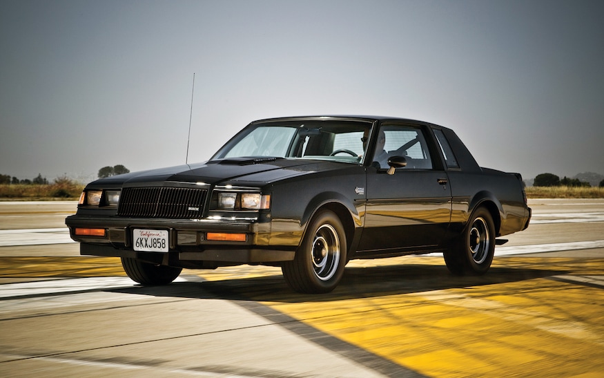 1987-Buick-Regal-Grand-National-front-three-quarters-in-motion