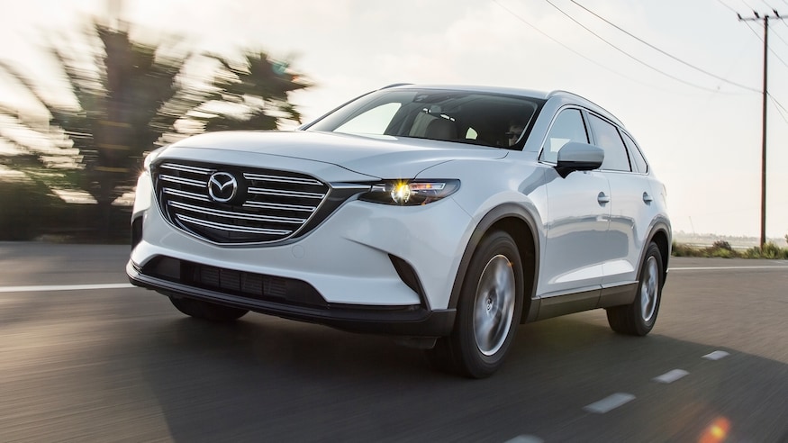 2017 Mazda CX 9 front three quarter in motion