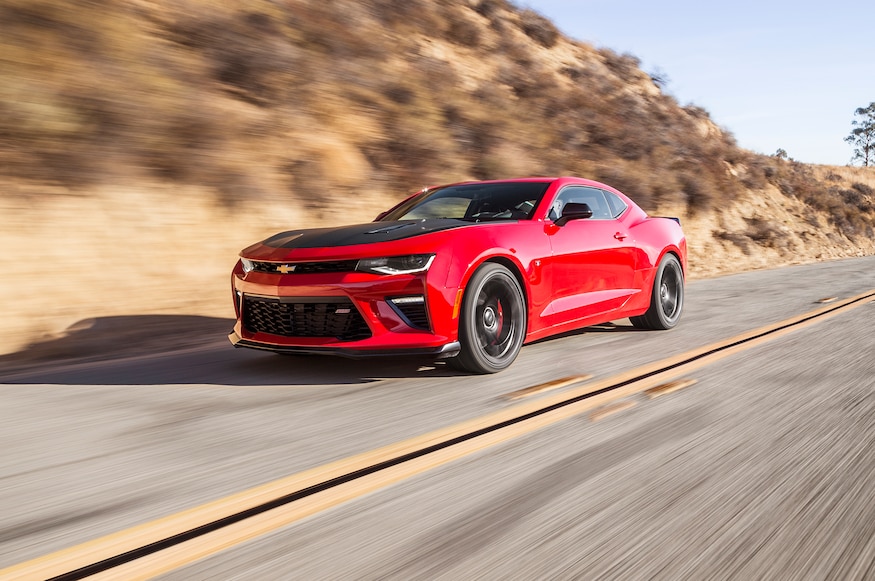 2018 Chevrolet Camaro SS 1LE front three quarter in motion