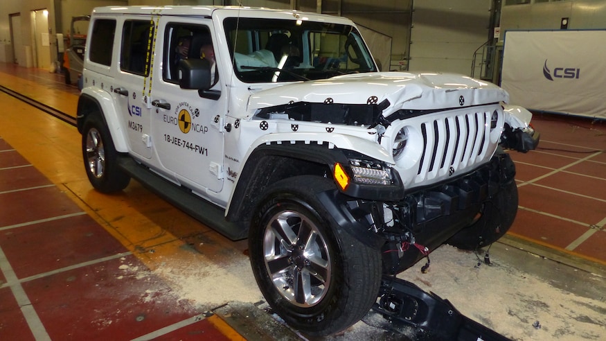 2018 Jeep Wrangler JL Euro NCAP crash test 3
