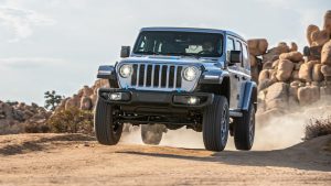 Lee más sobre el artículo 2021 Jeep Wrangler Unlimited Rubicon 4xe Primera prueba: un Wrangler más verde y mayor