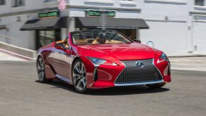 Lee más sobre el artículo 2021 Lexus LC500 Convertible Primera prueba: defectuoso y fabuloso