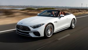 Lee más sobre el artículo 2022 Mercedes-AMG SL-Class Primer Drive: más grande, mejor, lujoso