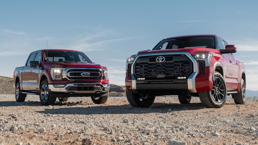 En este momento estás viendo 2022 Toyota Tundra vs. 2021 Ford F-150: ¿Inicio de nuevo para un advenedizo?