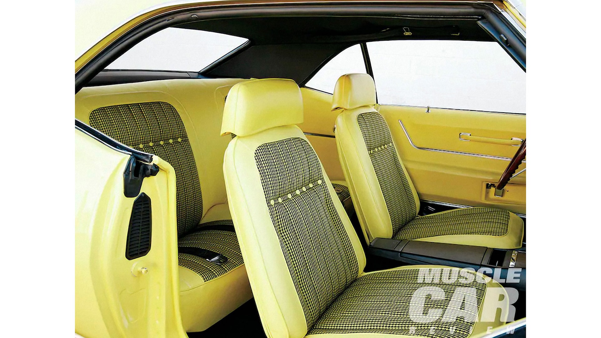 206 1969 Camaro COPO rare yellow houndstooth interior