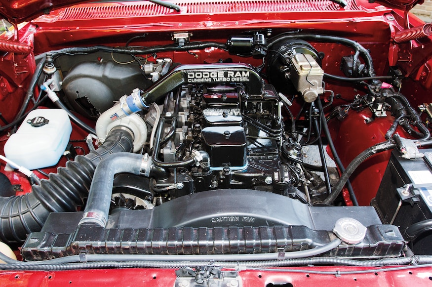 1985 Dodge Ram Cummins D001 Development Truck engine view 03