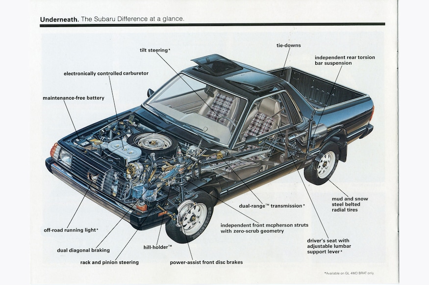 convertible pickups 1983 subaru brat cutaway