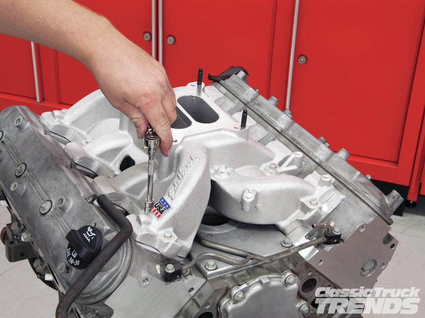 edelbrock dual plane intake install