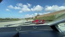 Carrera divertida de Ferrari F40 y Lamborghini Countach