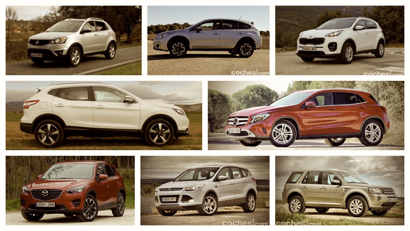 En este momento estás viendo Los 10 mejores SUV compactos de segunda mano ​​por menos de €8,000