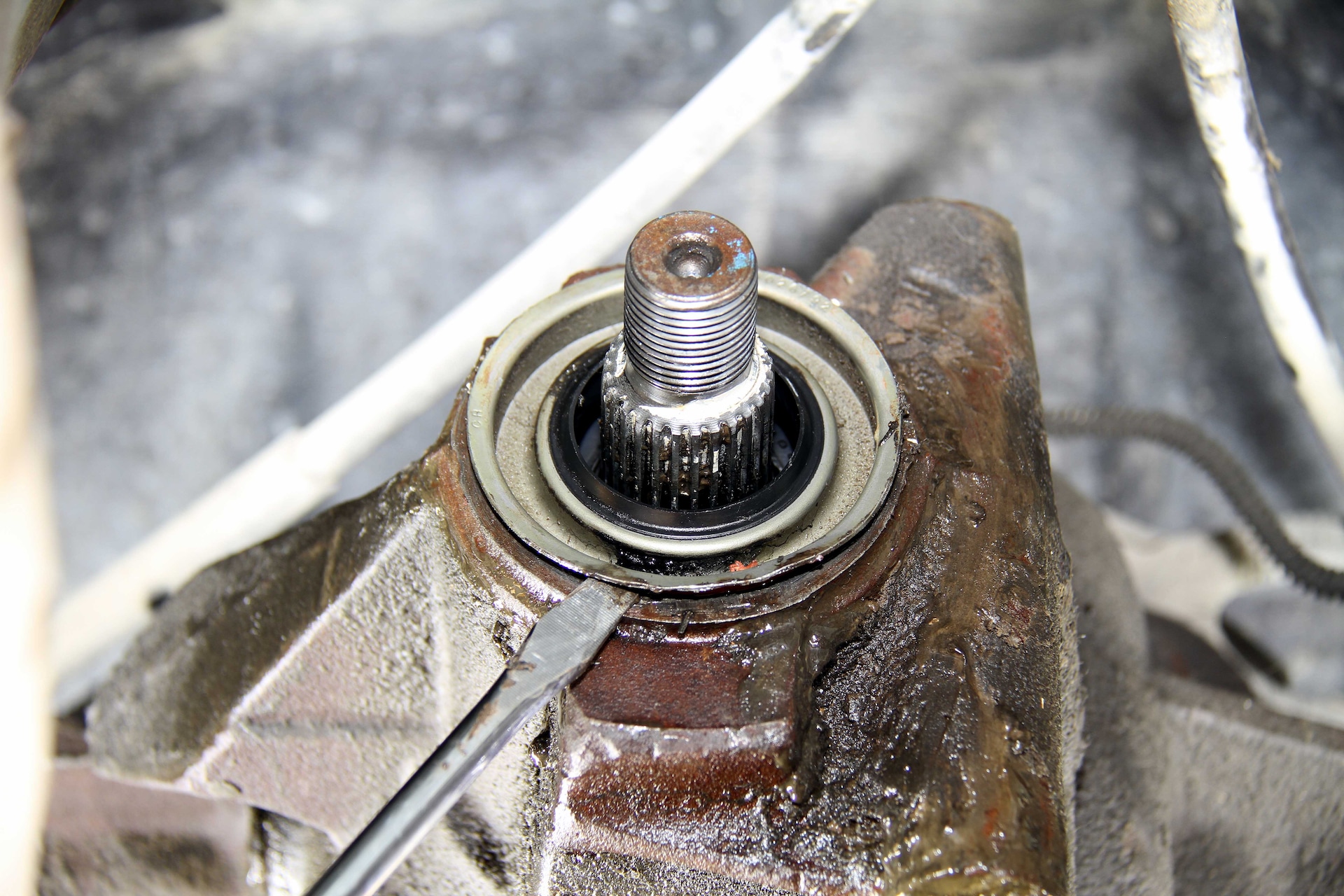 replacing a leaky pinion seal 2